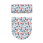 Hockey Equipment Pattern Print Toilet Lid And Tank Cover Set