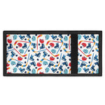 Hockey Equipment Pattern Print Trifold Wallet