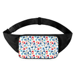 Hockey Equipment Pattern Print Waist Bag