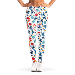 Hockey Equipment Pattern Print Women's Leggings