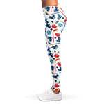 Hockey Equipment Pattern Print Women's Leggings