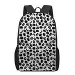 Hockey Puck Pattern Print 17 Inch Backpack