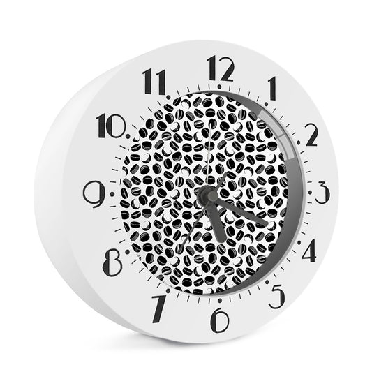Hockey Puck Pattern Print Alarm Clock