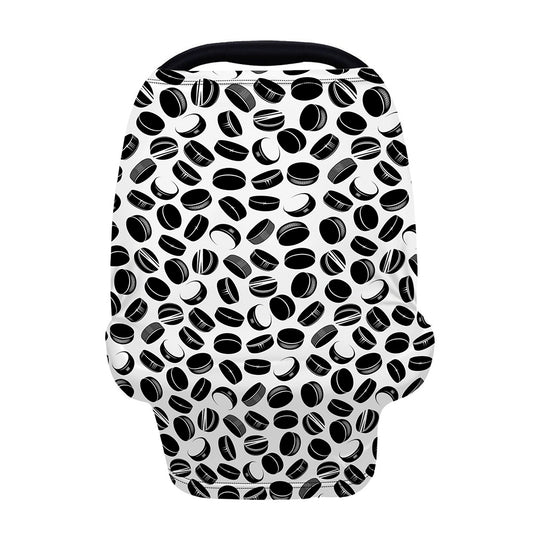 Hockey Puck Pattern Print Baby Seat Cover