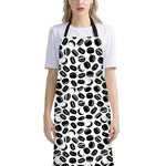 Hockey Puck Pattern Print Bib Apron With Pocket