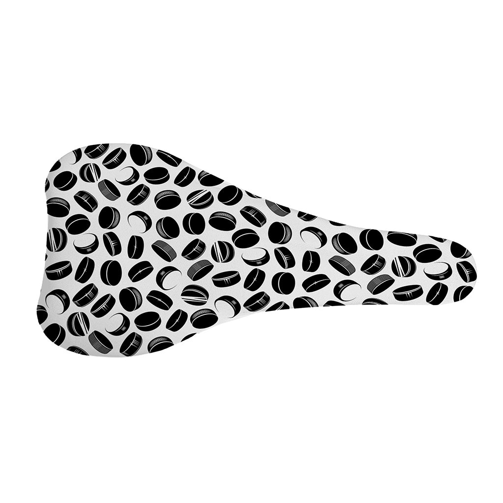 Hockey Puck Pattern Print Bicycle Seat Cover