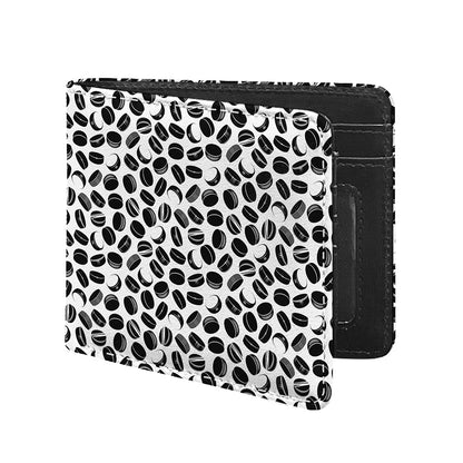 Hockey Puck Pattern Print Bifold Wallet