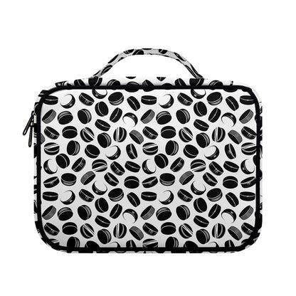 Hockey Puck Pattern Print Briefcase Bible Bag
