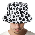 Hockey Puck Pattern Print Bucket Hat