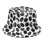 Hockey Puck Pattern Print Bucket Hat