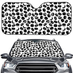 Hockey Puck Pattern Print Car Windshield Sun Shade