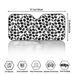 Hockey Puck Pattern Print Car Windshield Sun Shade