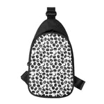 Hockey Puck Pattern Print Chest Bag