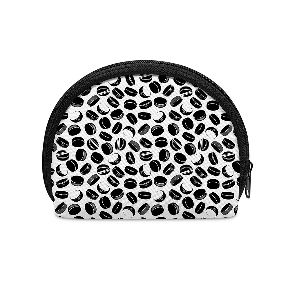 Hockey Puck Pattern Print Coin Purse
