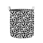Hockey Puck Pattern Print Collapsible Laundry Basket
