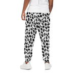 Hockey Puck Pattern Print Cotton Pants