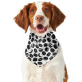 Hockey Puck Pattern Print Dog Bandana