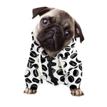 Hockey Puck Pattern Print Dog Zip Up Hoodie