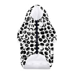 Hockey Puck Pattern Print Dog Zip Up Hoodie