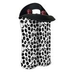 Hockey Puck Pattern Print Double Neoprene Wine Tote