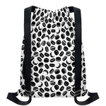 Hockey Puck Pattern Print Drawstring Backpack