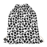 Hockey Puck Pattern Print Drawstring Bag