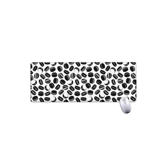 Hockey Puck Pattern Print Extended Mouse Pad
