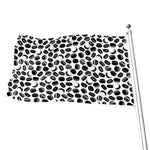 Hockey Puck Pattern Print Flag