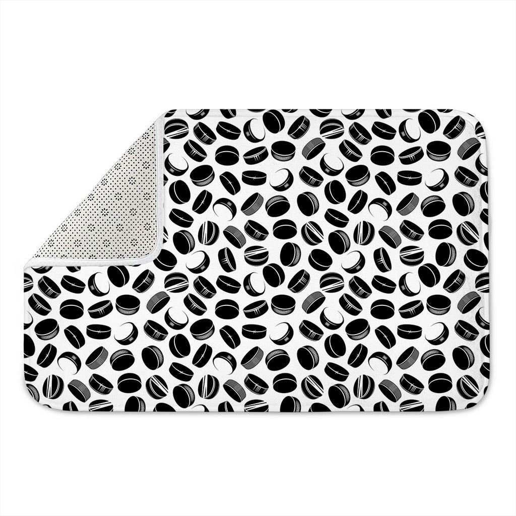 Hockey Puck Pattern Print Indoor Door Mat