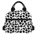 Hockey Puck Pattern Print Insulated Lunch Bag