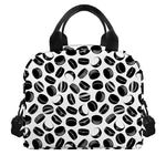 Hockey Puck Pattern Print Insulated Lunch Bag