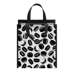 Hockey Puck Pattern Print Insulated Lunch Tote
