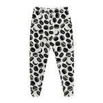 Hockey Puck Pattern Print Jogger Pants