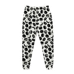 Hockey Puck Pattern Print Jogger Pants
