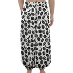 Hockey Puck Pattern Print Lantern Pants