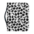 Hockey Puck Pattern Print Leather Bible Cover