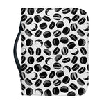 Hockey Puck Pattern Print Leather Bible Cover