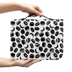 Hockey Puck Pattern Print Leather Bible Cover