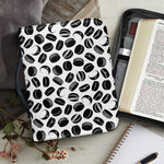 Hockey Puck Pattern Print Leather Bible Cover