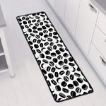 Hockey Puck Pattern Print Long Kitchen Mat