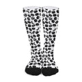 Hockey Puck Pattern Print Long Socks