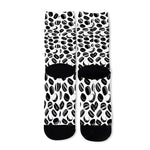Hockey Puck Pattern Print Long Socks