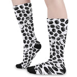 Hockey Puck Pattern Print Long Socks