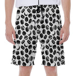 Hockey Puck Pattern Print Men's Beach Shorts