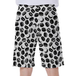 Hockey Puck Pattern Print Men's Beach Shorts