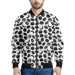 Hockey Puck Pattern Print Men's Bomber Jacket