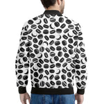 Hockey Puck Pattern Print Men's Bomber Jacket