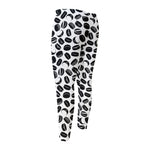 Hockey Puck Pattern Print Men's Compression Pants