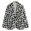 Hockey Puck Pattern Print Men's Cotton Blazer