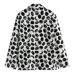 Hockey Puck Pattern Print Men's Cotton Blazer